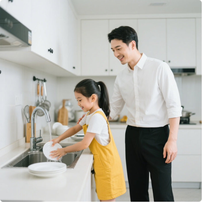 要不要用钱来鼓励孩子做家务？