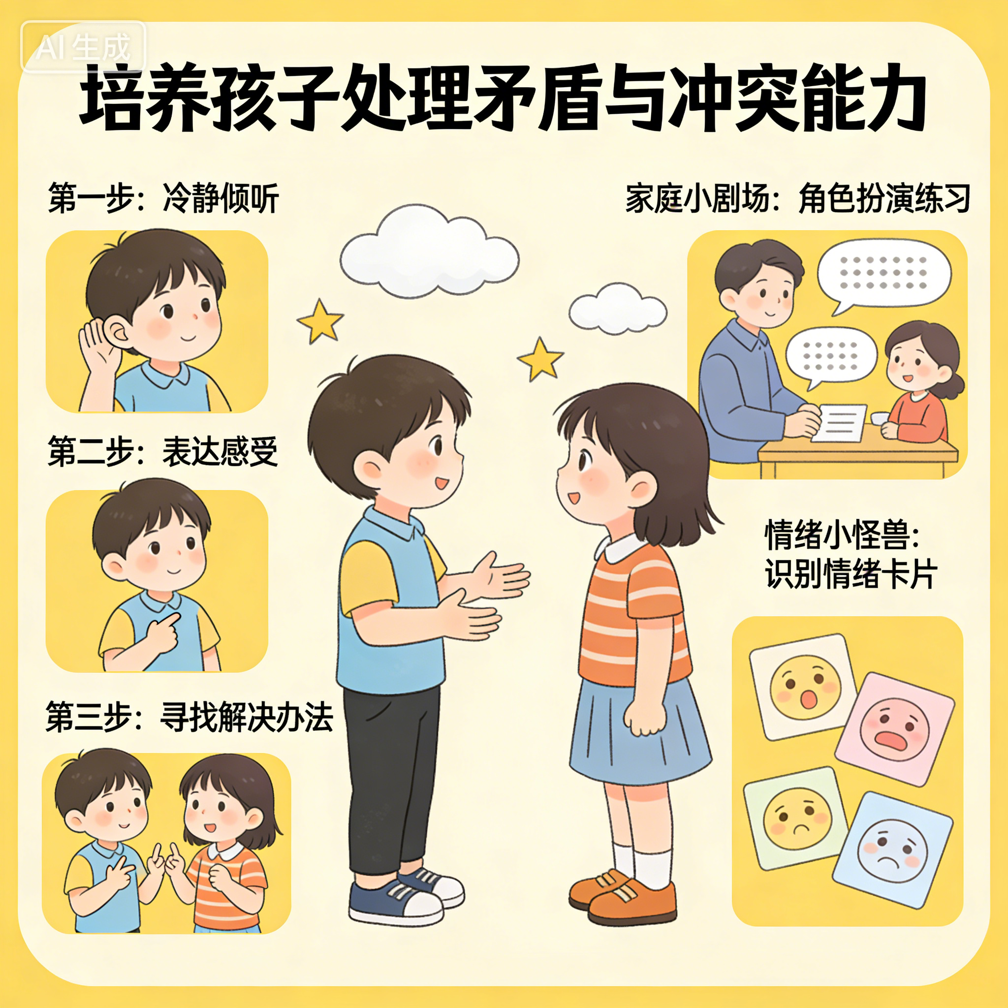 培养孩子处理矛盾和冲突的能力